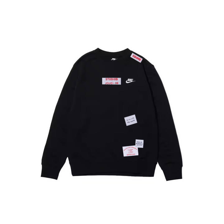 Nike Nike Sweatshirts Men's Black Crew Neck Moderate Regular