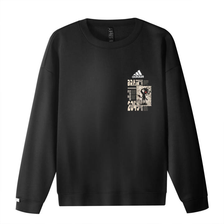 Adidas Adidas Sweatshirts Unisex Black Crew Neck Moderate Regular