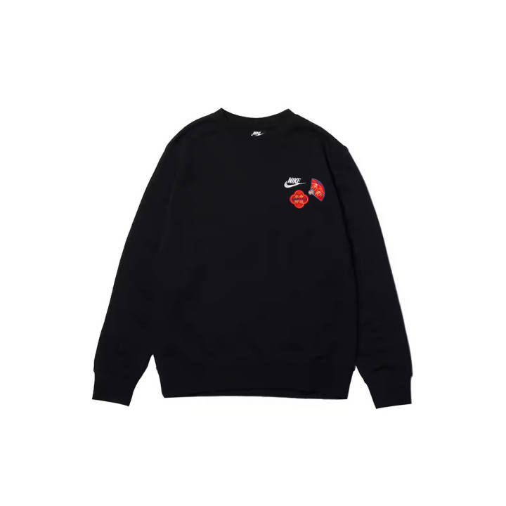 Nike Nike Sweatshirts Men's Black Crew Neck Moderate Regular