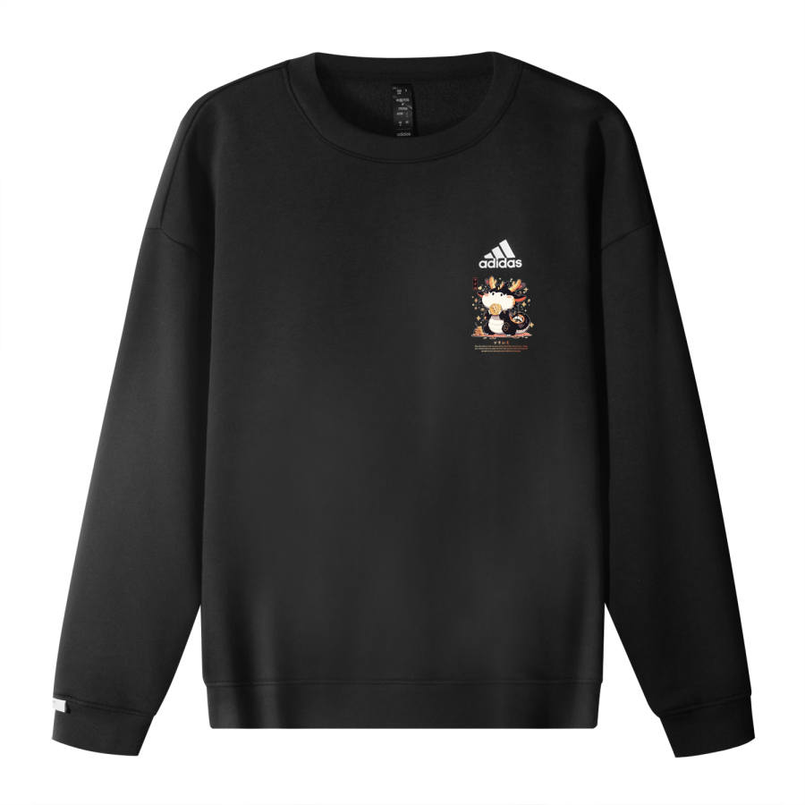 Adidas Adidas Sweatshirts Unisex Black Crew Neck Moderate Regular