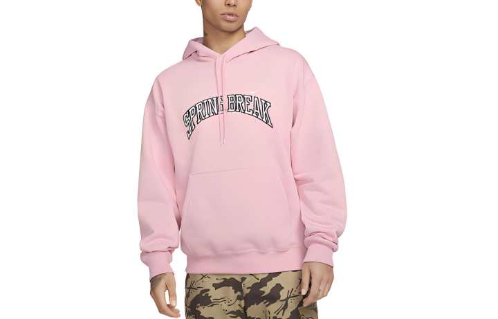 Nike Nike Sweatshirts Men's Pink Hooded Thickened Regular