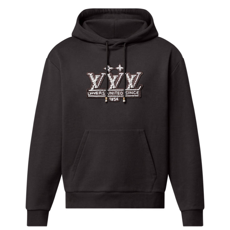 LOUIS VUITTON Pearl Embellished Hoodie