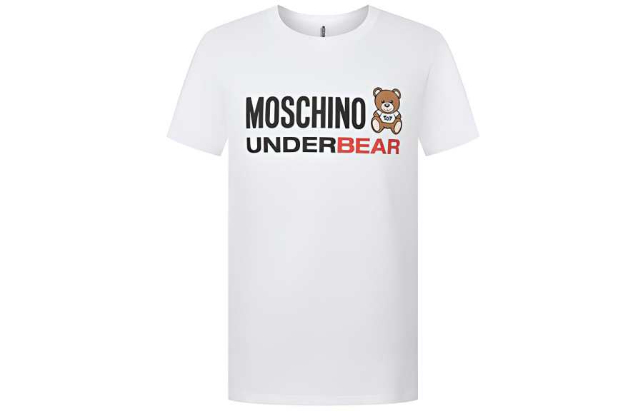 MOSCHINO T Shirts Men's Crew Neck Moderate Straight Fit