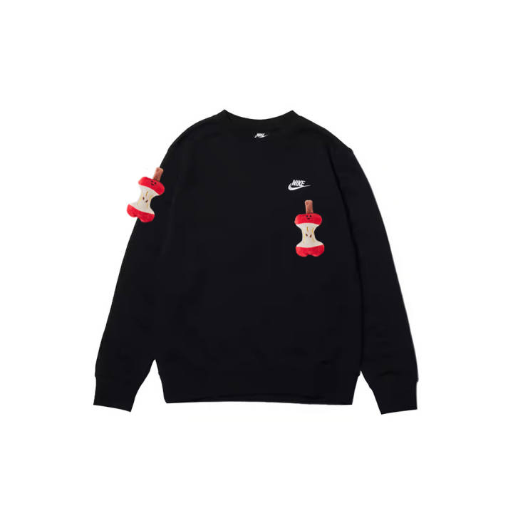 Nike Nike Sweatshirts Men's Black Crew Neck Moderate Regular