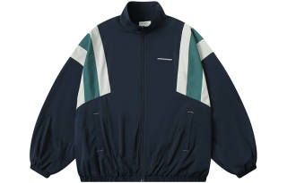 COUNTRY MOMENT Jackets Men's Navy Blue Stand Collar Moderate Other