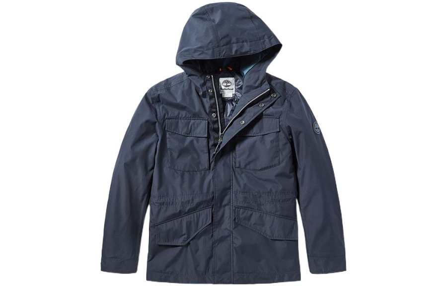 Timberland Jackets Men's Blue Hooded Moderate Workwear