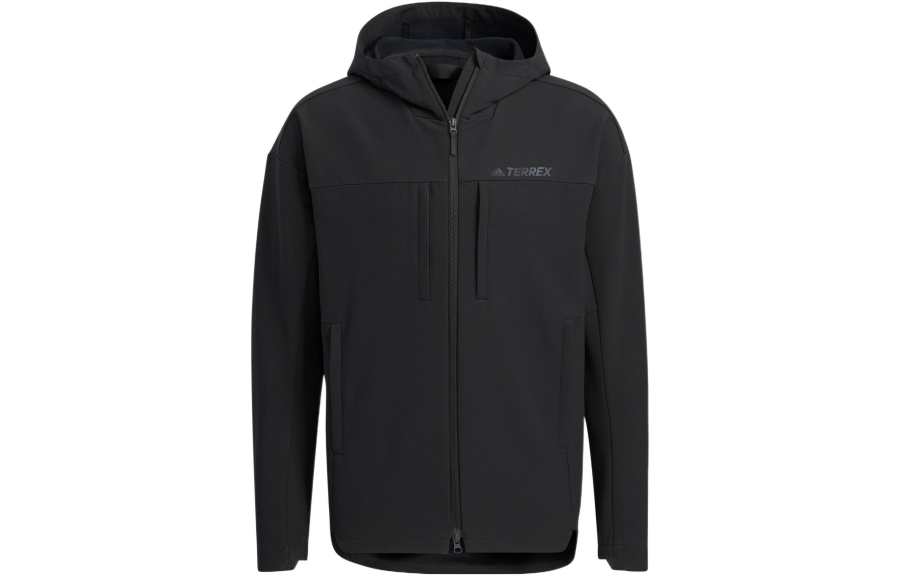 Adidas Adidas Jackets Unisex Black Hooded Moderate Other