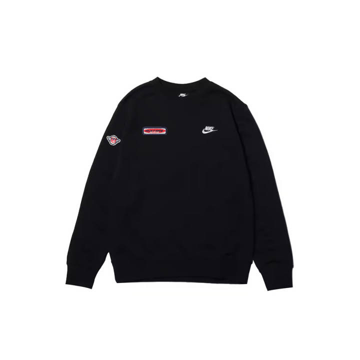 Nike Nike Sweatshirts Men's Black Crew Neck Moderate Regular