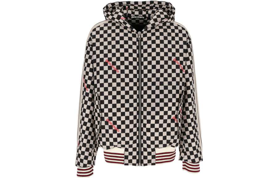 Palm Angels zip-up hooded jacket