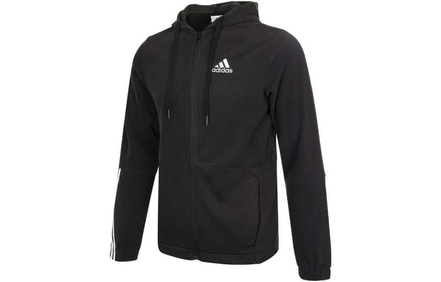 Adidas Adidas Essentials giant-logo full-zip hoodie