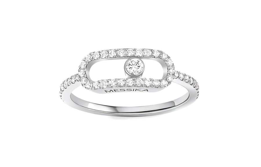 MESSIKA White Gold, Diamond Rings Women's Silver