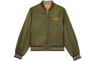 KENZO 【Previous Season】embroidered-logo bomber jacket