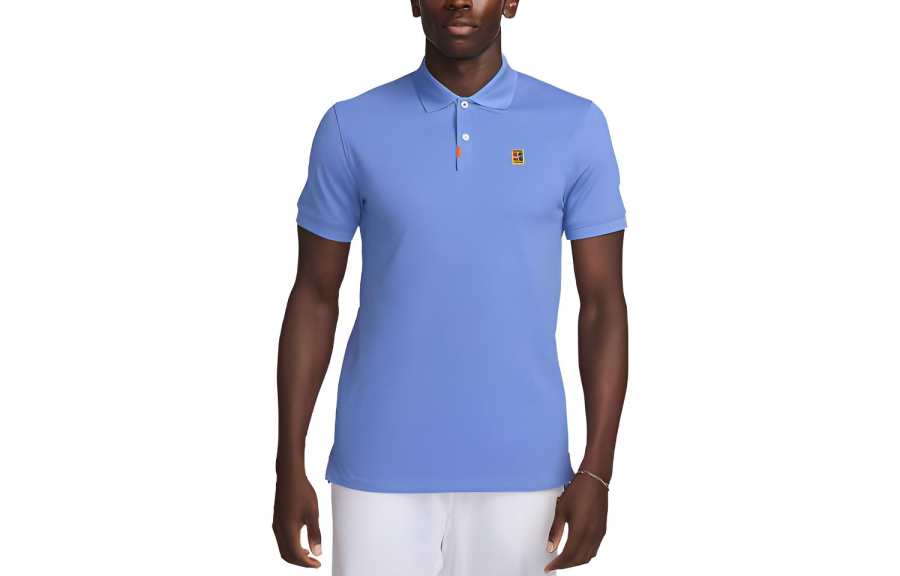 Nike Nike Polo Shirts Men's Sky Blue Polo Collar Moderate Straight Fit