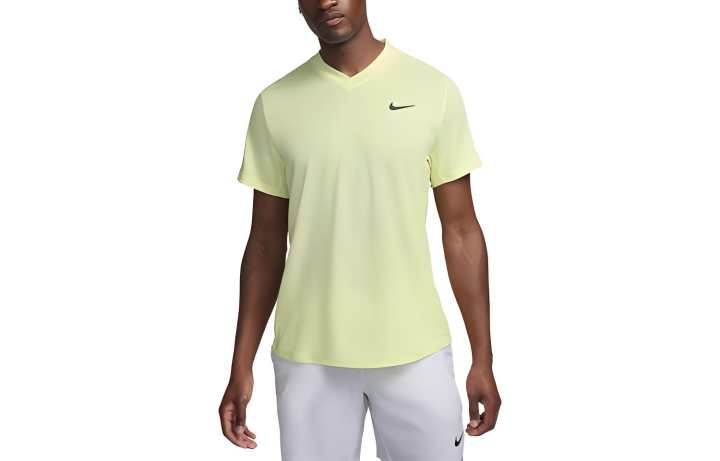Nike Nike T Shirts Men's Lemon Crew Neck Moderate Straight Fit