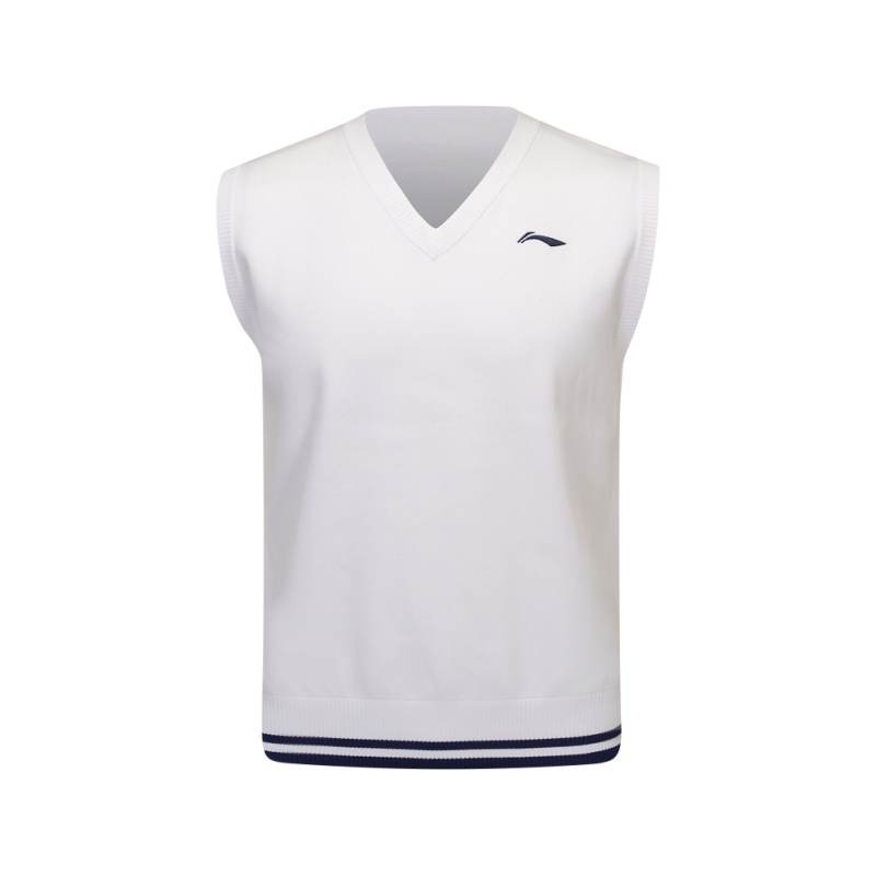 Li-Ning Li Ning Badminton Collection Knitwear Unisex White
