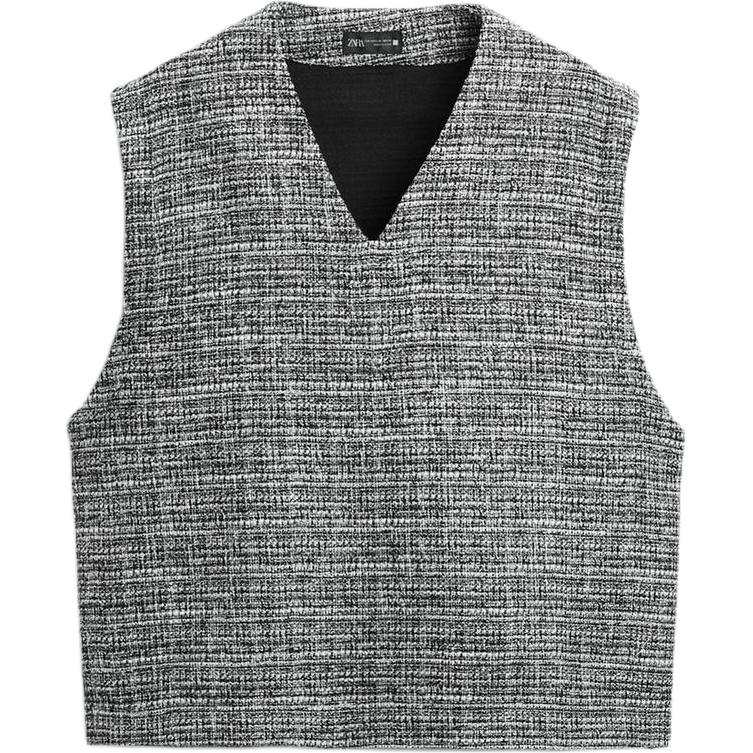 ZARA Tank Top Men's Black/White