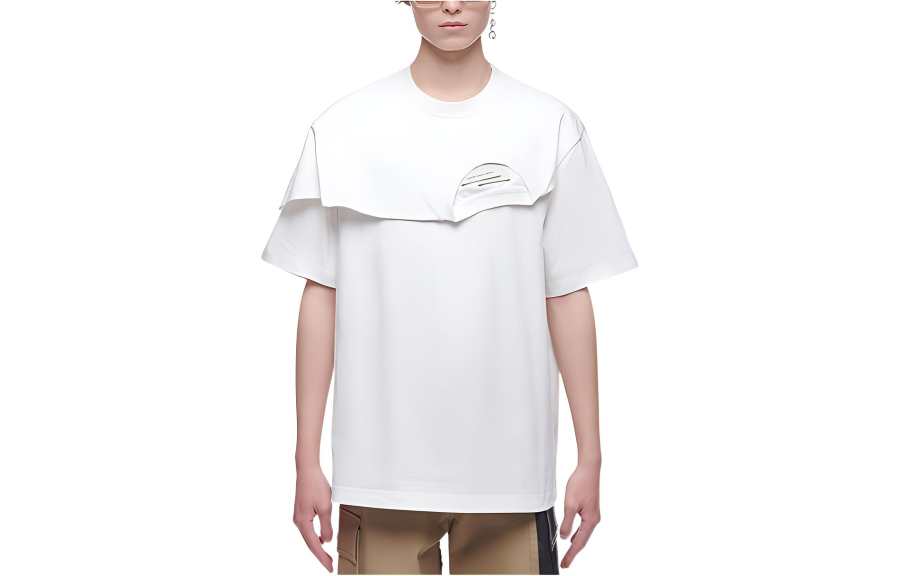 Feng Chen Wang Feng Chen Wang Double collar Detail T shirt