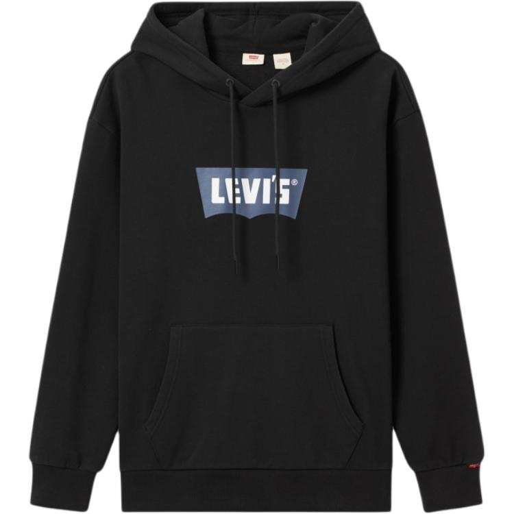 Levis Levis Sweatshirts Men's Black Hooded Moderate Regular