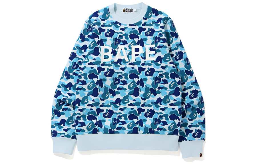 A BATHING APE Bape Abc Camo Bape Crewneck