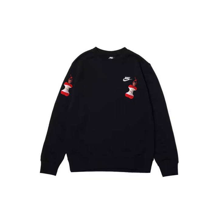 Nike Nike Sweatshirts Men's Black Crew Neck Moderate Regular