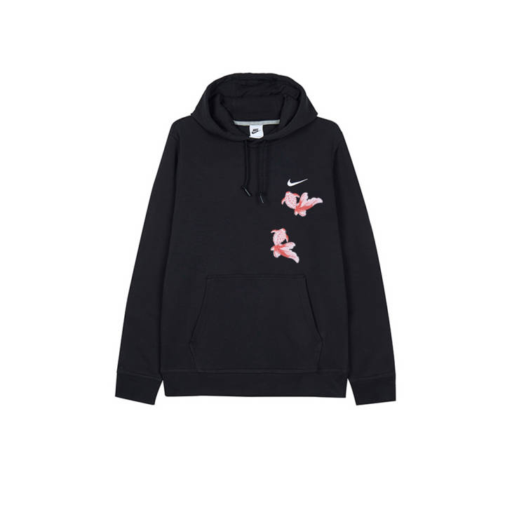 Nike Nike Sweatshirts Men's Black Hooded Moderate Regular