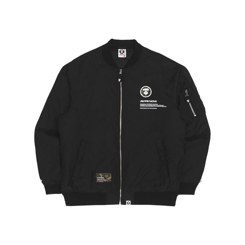 Aape Aape By *A Bathing APE® Logo patch Bomber jacket