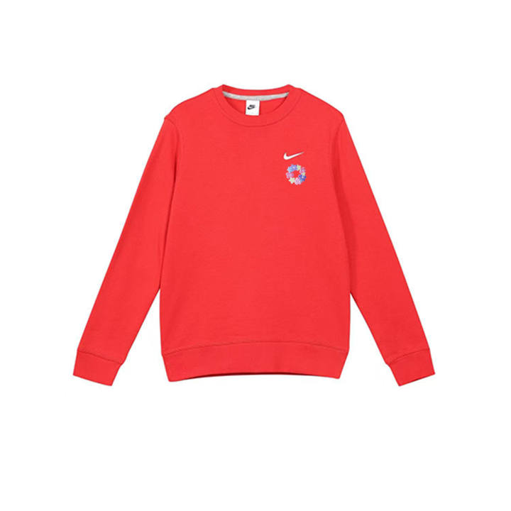 Nike Nike Sweatshirts Unisex Red Crew Neck Moderate Regular