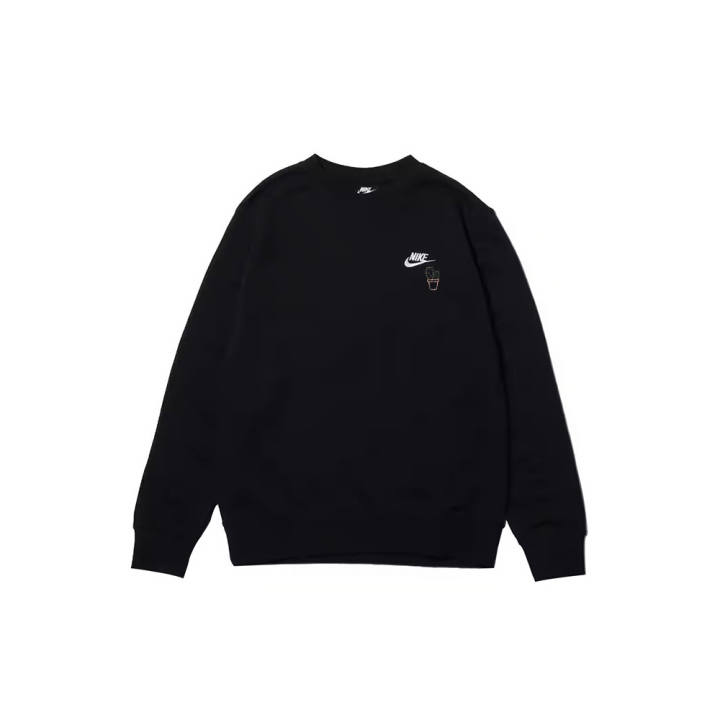 Nike Nike Sweatshirts Men's Black Crew Neck Moderate Regular
