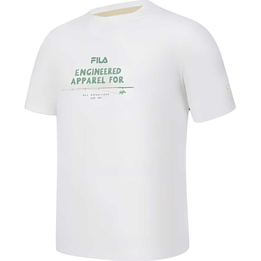 FILA T Shirts Men's Snow Crew Neck Moderate