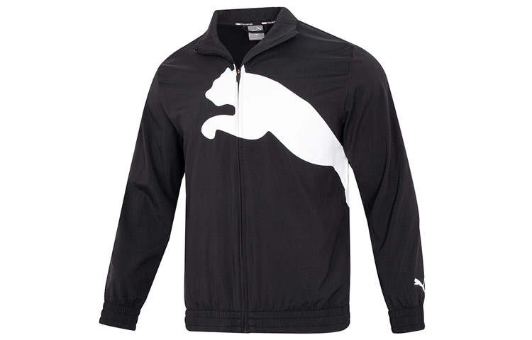 PUMA TRAIN BIG CAT Jackets Men's Black Stand Collar Moderate Other