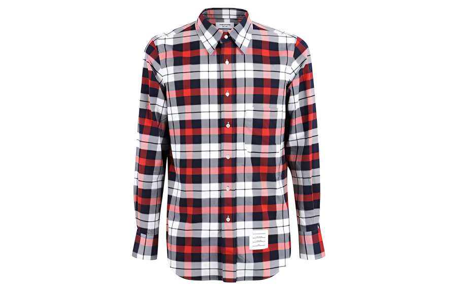 THOM BROWNE THOM BROWNE Shirts Men's Red Lapel Moderate Other