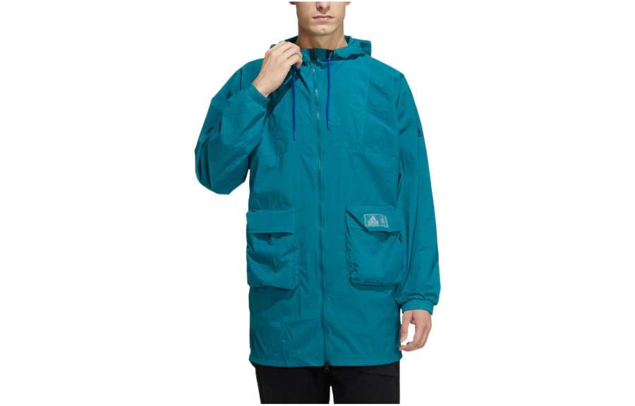 Adidas Adidas Jackets Men's Cyan Hooded Moderate Other