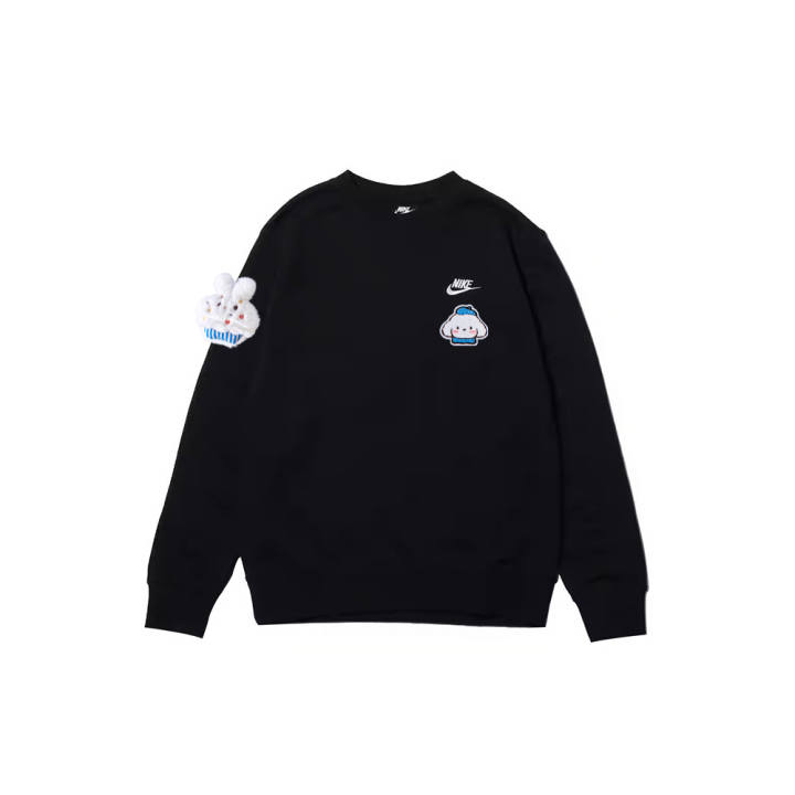 Nike Nike Sweatshirts Men's Black Crew Neck Moderate Regular