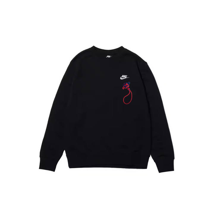 Nike Nike Sweatshirts Men's Black Crew Neck Moderate Regular