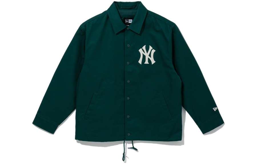 New Era X MLB SS23 New York Yankees Collared Jacket Dark Green