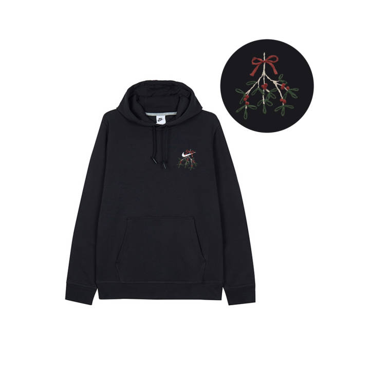 Nike Nike Sweatshirts Men's Black Hooded Moderate Regular