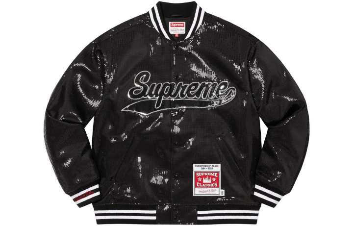 Supreme Supreme Mitchell & Ness Sequin Varsity Jacket