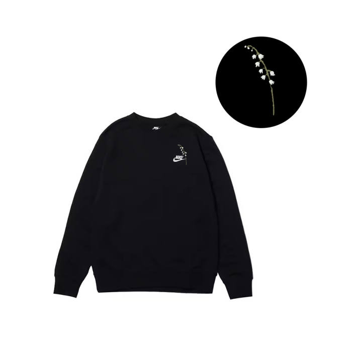 Nike Nike Sweatshirts Men's Black Crew Neck Moderate Regular