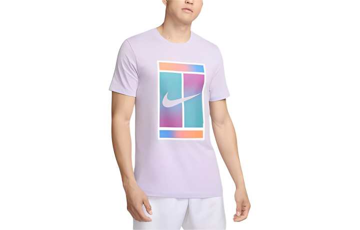 Nike Nike Court Dri FIT T Shirt Men's Violet