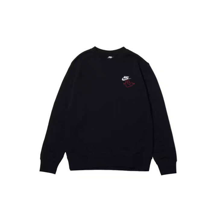 Nike Nike Sweatshirts Men's Black Crew Neck Moderate Regular