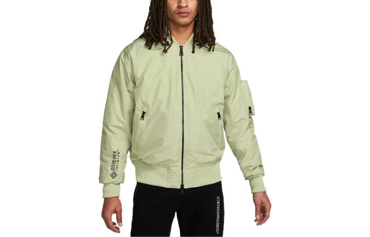 Jordan Jordan Jackets Men's Olive Green Stand Collar Moderate