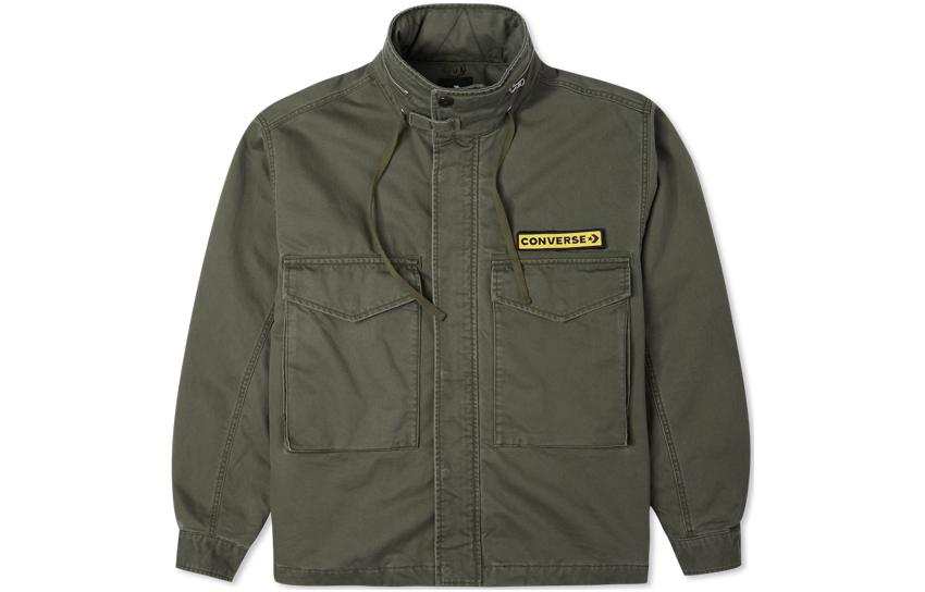 Converse Converse Jackets Men's Green Stand Collar Moderate Workwear