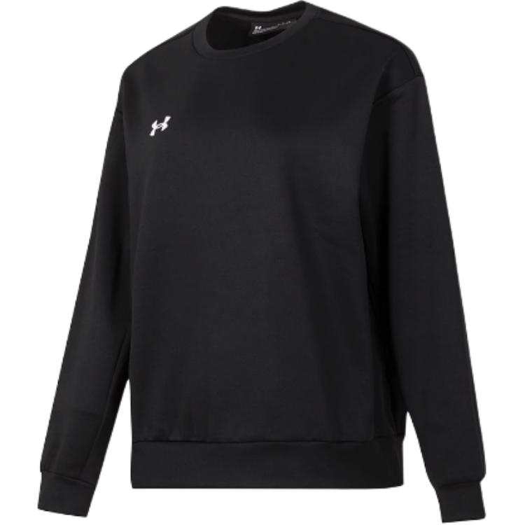 Under Armour Brand Logo Pattern Outdoor Casual Sports Crew Neck Pullover Fleece Lined Long Sleeved Sweatshirt Unisex