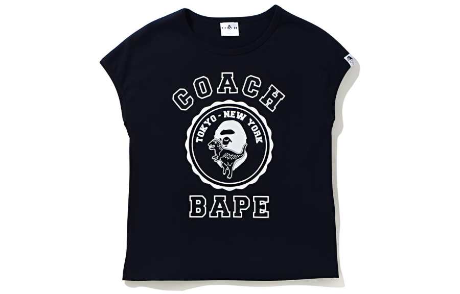 A BATHING APE x COACH Ape Head Series T Shirt Unisex