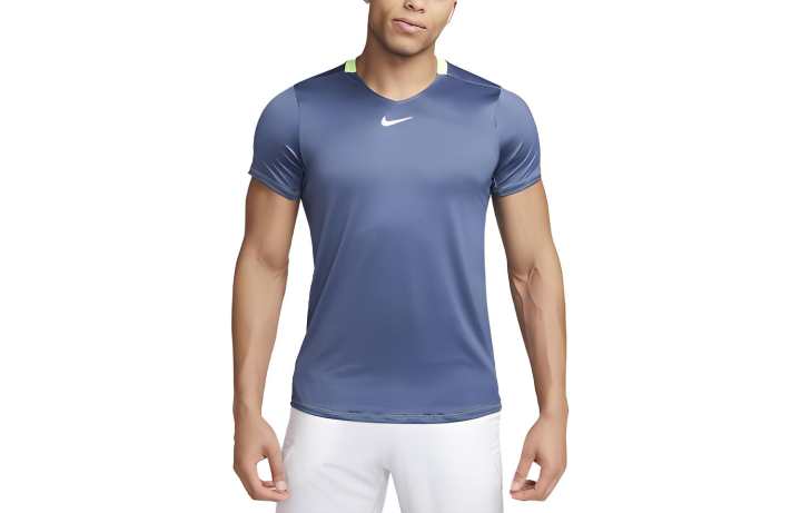 Nike Nike T Shirts Men's Diffused Blue Crew Neck Moderate Straight Fit