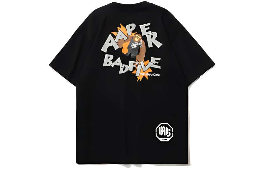 Li-Ning Li Ning x Aape Badfive T Shirt Men's Black