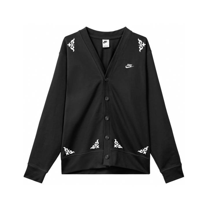 Nike Nike Knitwear Unisex Black V Neck Moderate Cardigan