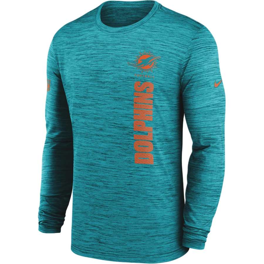 Nike Nike Miami Dolphins Sideline Velocity Men's Nike Dri-FIT Nfl Long-Sleeve T-Shirt