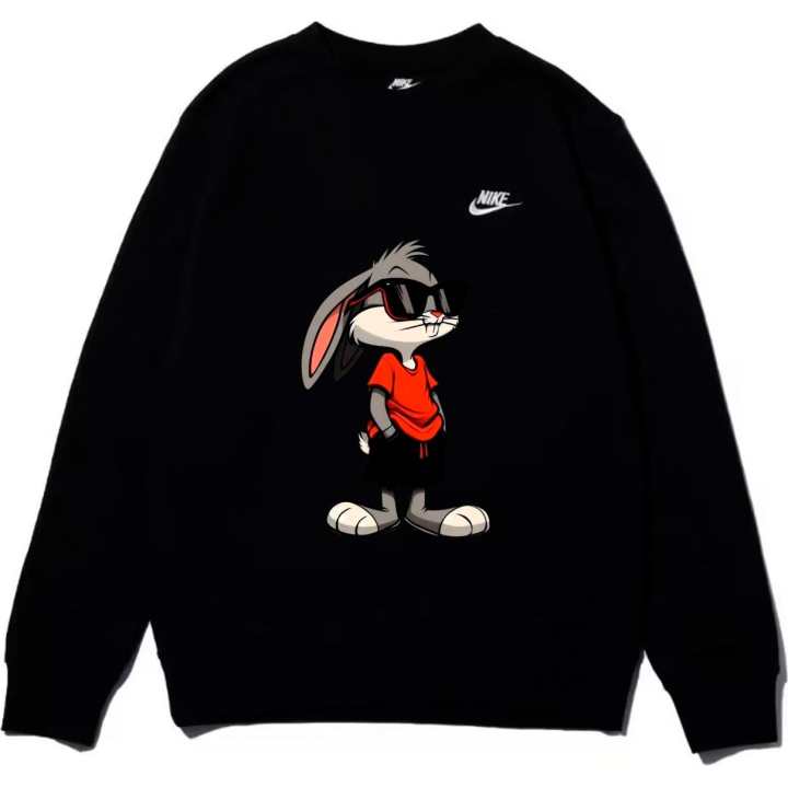Nike Nike Sweatshirts Unisex Black Crew Neck Moderate Regular