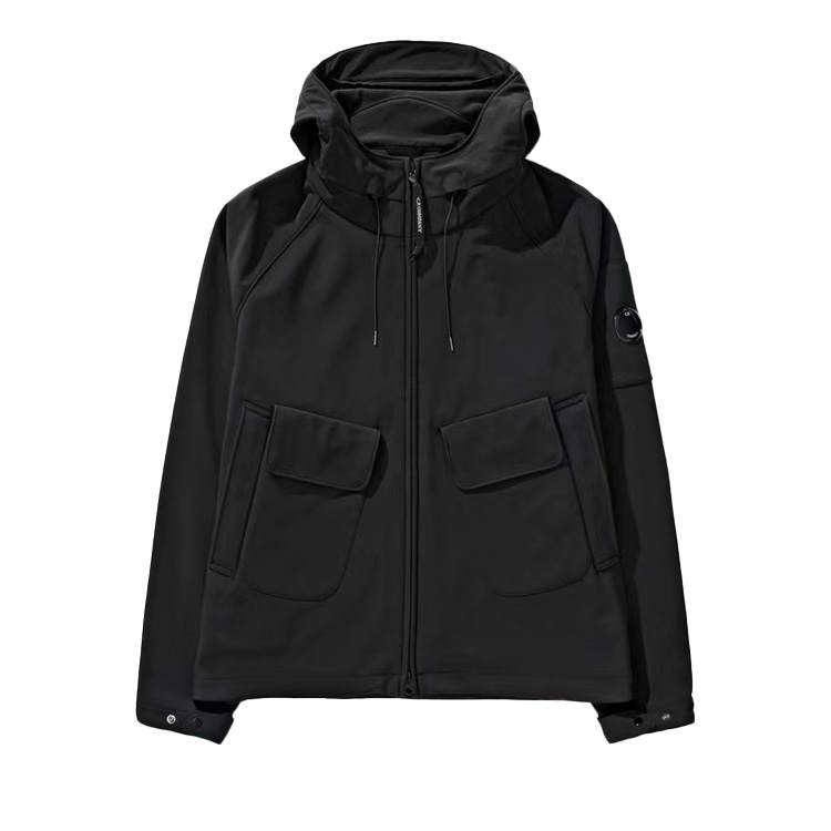 C.P.Company Jackets Men's Black Hooded Moderate Other